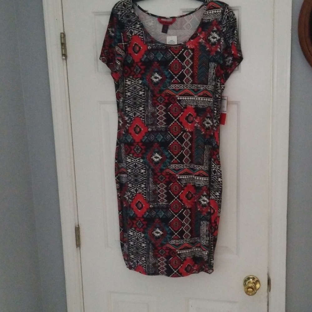 Colorful midi dress
